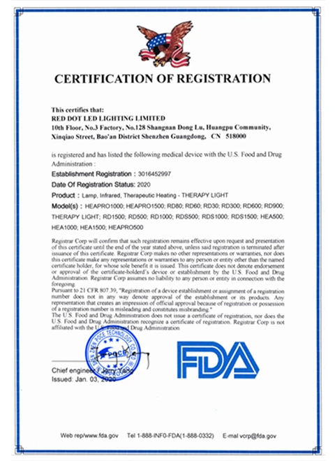 FDA registration 文件