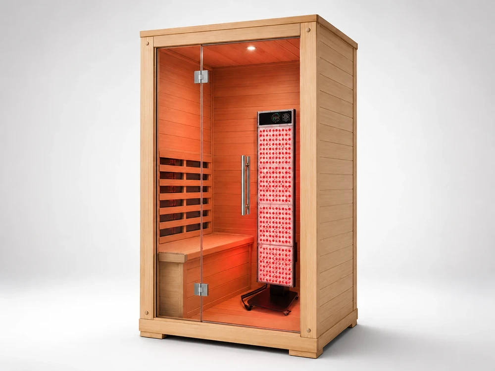 Sauna ONE 桑拿红光面板实物图
