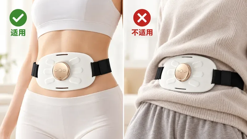 红光治疗腰带适用与不适用场景对比图